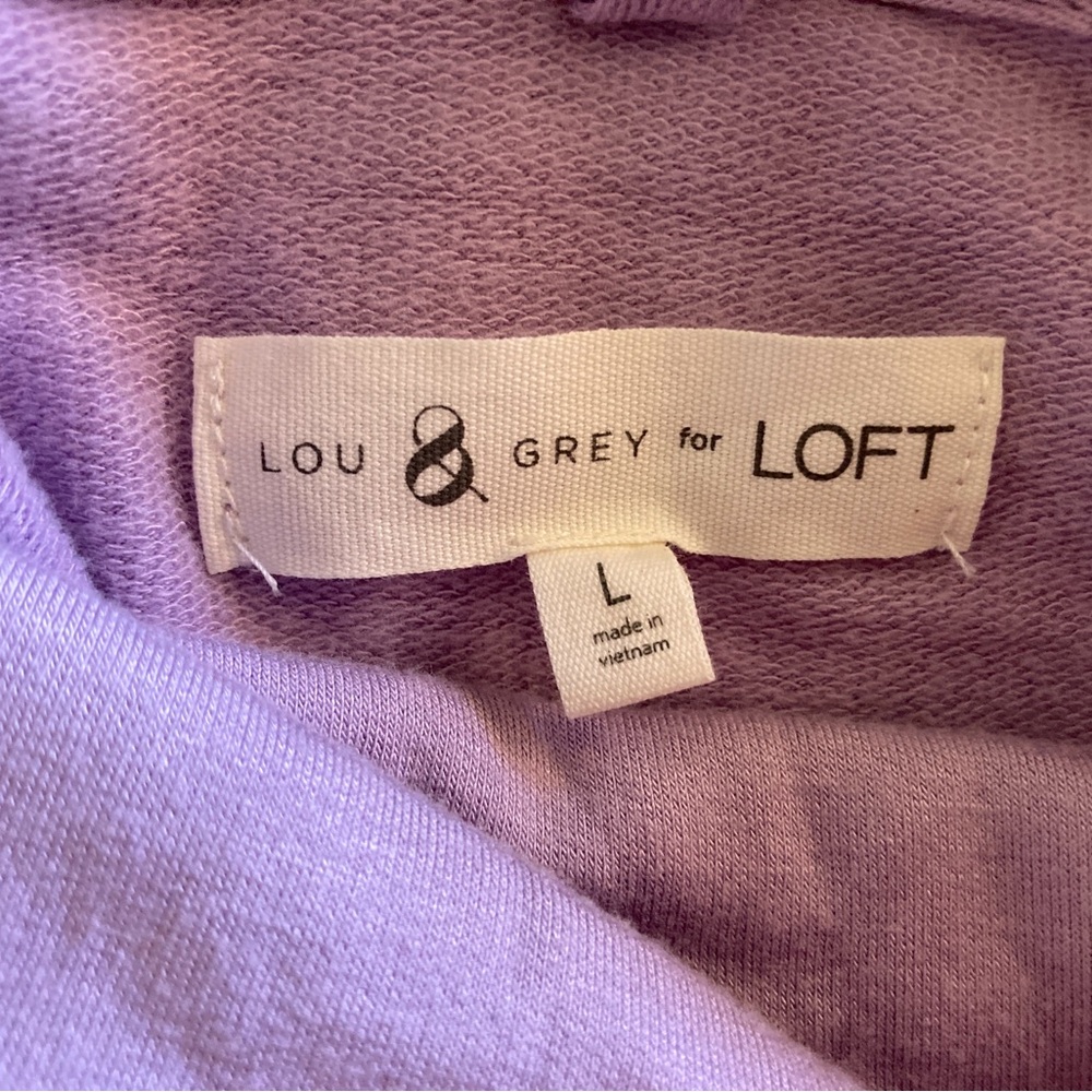 COPY - Loft Lou & Grey Softblend Cowl Neck Lavender Women's Pullover Sweater La… - Picture 4 of 5